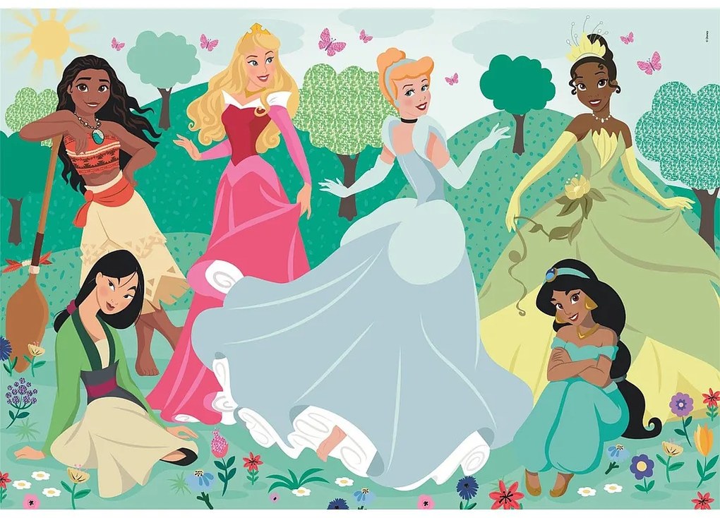 Prințesele Disney Outside 104 piese Maxi Puzzle Clementoni