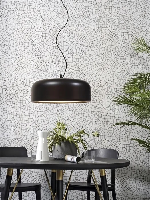Lustra design nordic Marseille black, 48,5cm