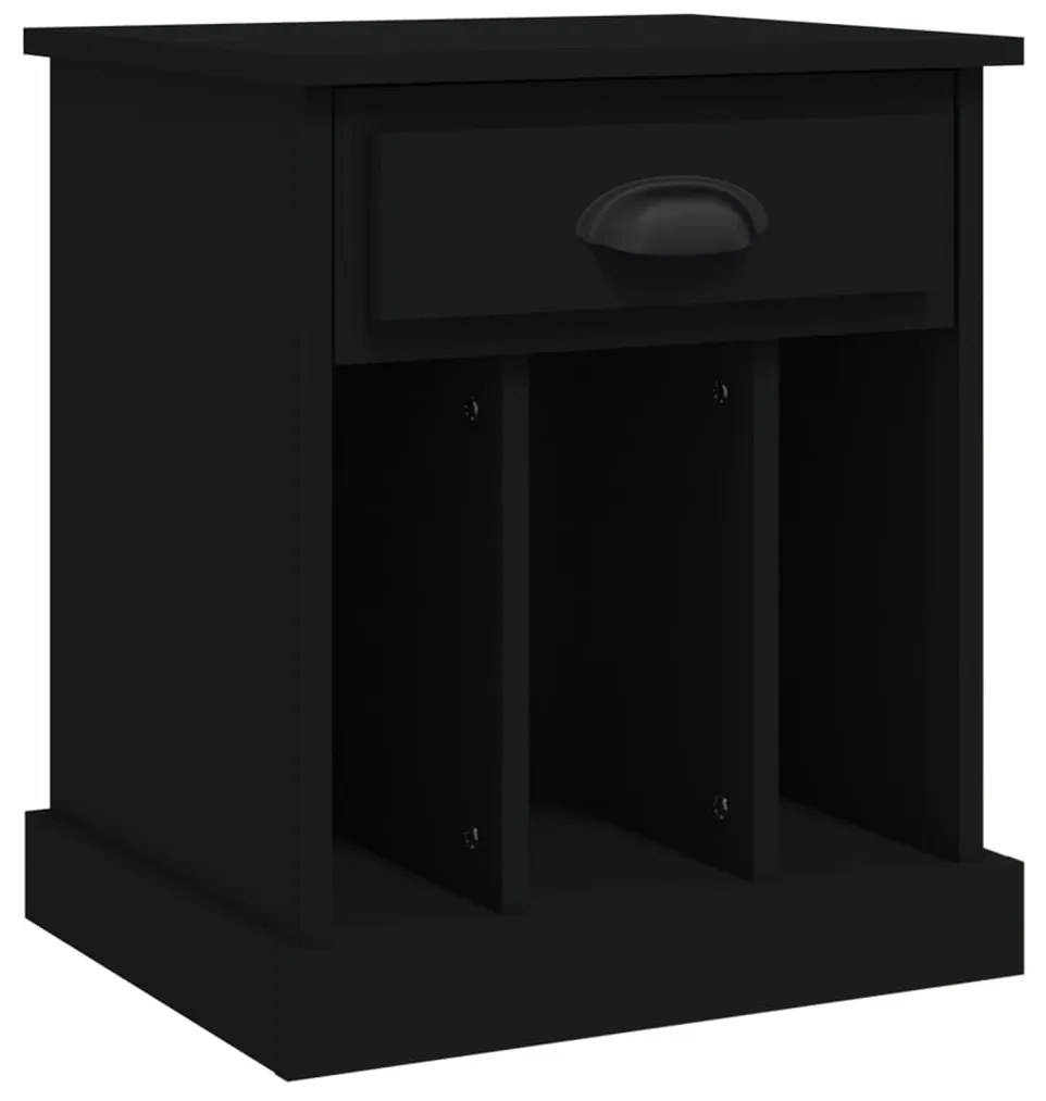 vidaXL Noptiere, negru, 43x36x50 cm