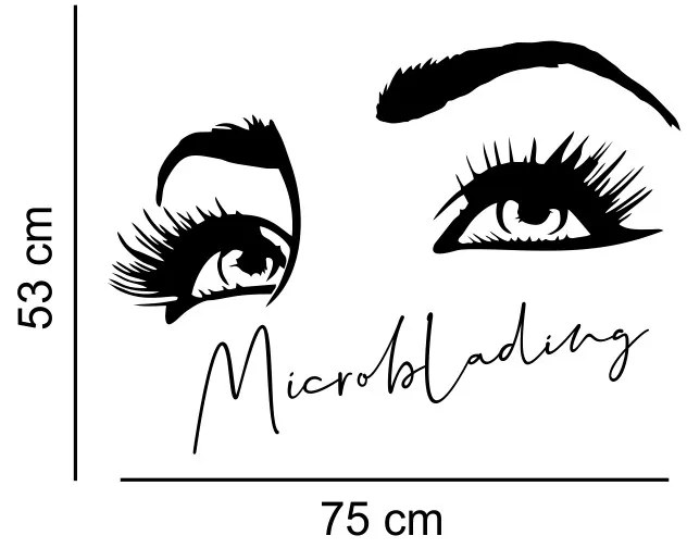 Sticker perete Microblading