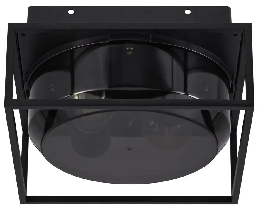 Plafoniera exterior IP44 design modern Griffin Smoked