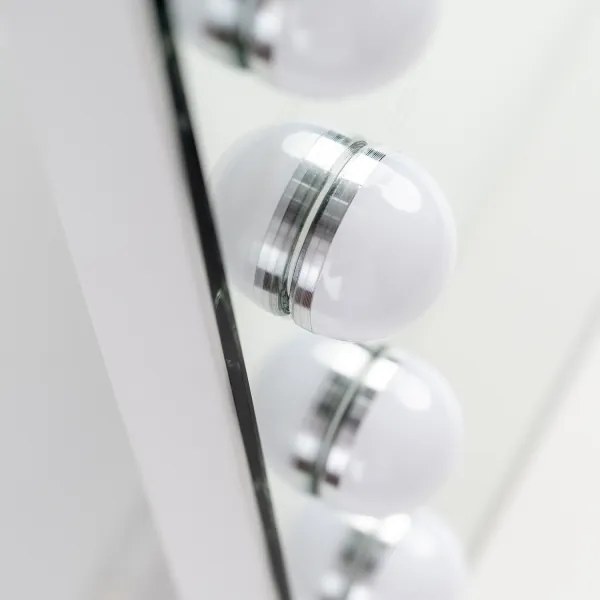 Brilagi - Oglindă de machiaj LED reglabilă HOLLYWOOD LED/15W/230V 60x50 cm albă
