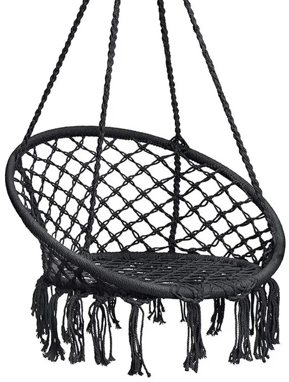 Scaun suspendat negru KOLUMBIA