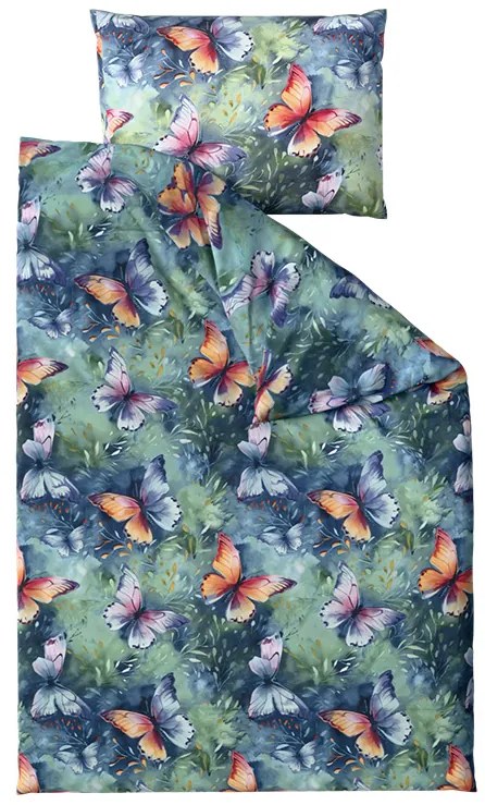 Lenjerie de pat din microfibra COLORFUL BUTTERFLY, colorat Dimensiune lenjerie de pat: 2 buc 70 x 90 cm | 200 x 220 cm