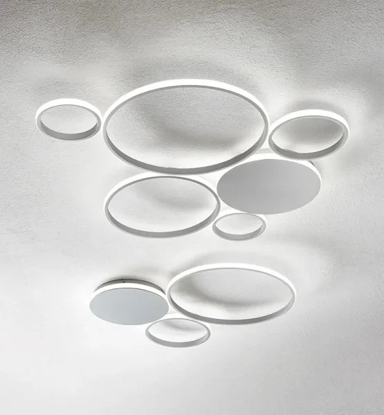 Ondaluce - Lampă de perete LED dimabilă POIS, 42 W, 230 V, argintiu