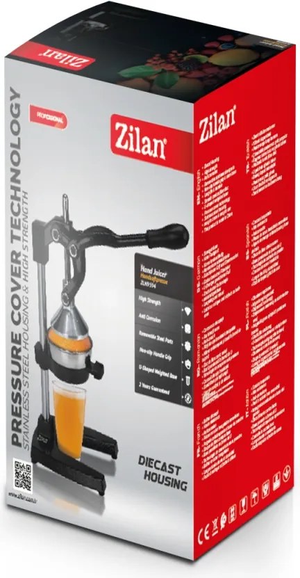 Storcator de citrice manual Zilan ZLN9594, putere mare de stoarcere, anti coroziune, durabil
