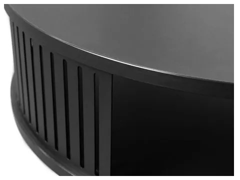 Măsuță de cafea ROENNI 44x75 cm negru/stejar auriu