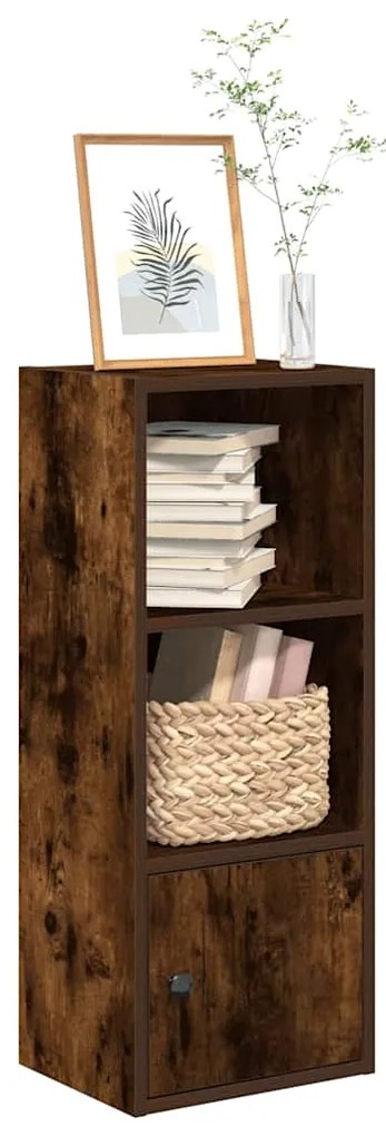 vidaXL Bibliotecă, stejar fumuriu, 31x24x77 cm, lemn prelucrat