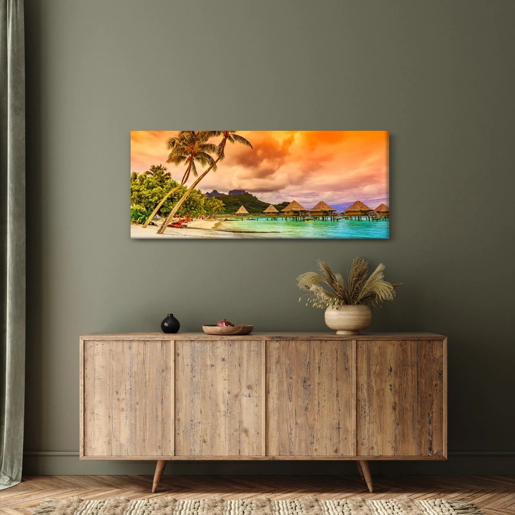 Tablou - Insula Bora Bora (120x50 cm)