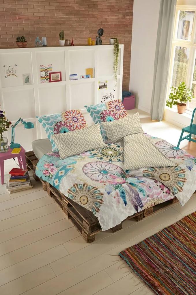 Home colorate reversibile lenjerie de pat pentru pat dublu Hip Milena 240x200/220cm