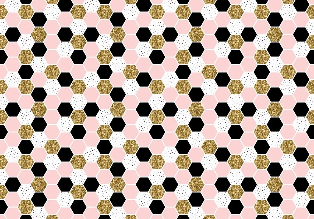 Fototapet - Hexagon mozaic (152,5x104 cm)