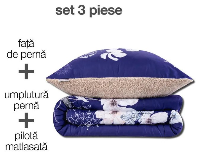 Set matlasat cu blăniţă Dual Feel FLORENCE 3 buc