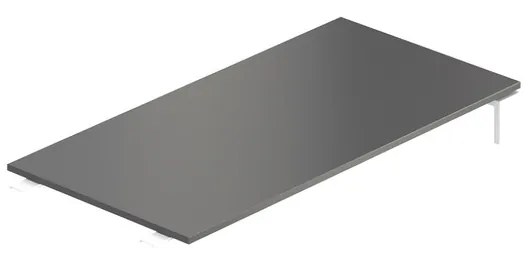 Element de actiune Creator 120 x 60 cm, baza alba, fara picioare, antracit