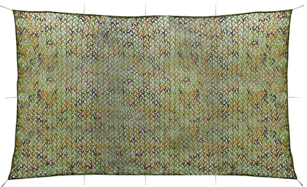 Plasa de camuflaj cu geanta de depozitare, verde, 3x7 m Verde, 3 x 7 m