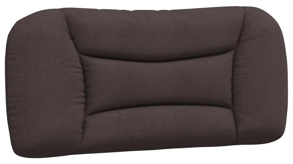 374528 vidaXL Pernă pentru tăblie de pat maro închis, 80 cm, material textil