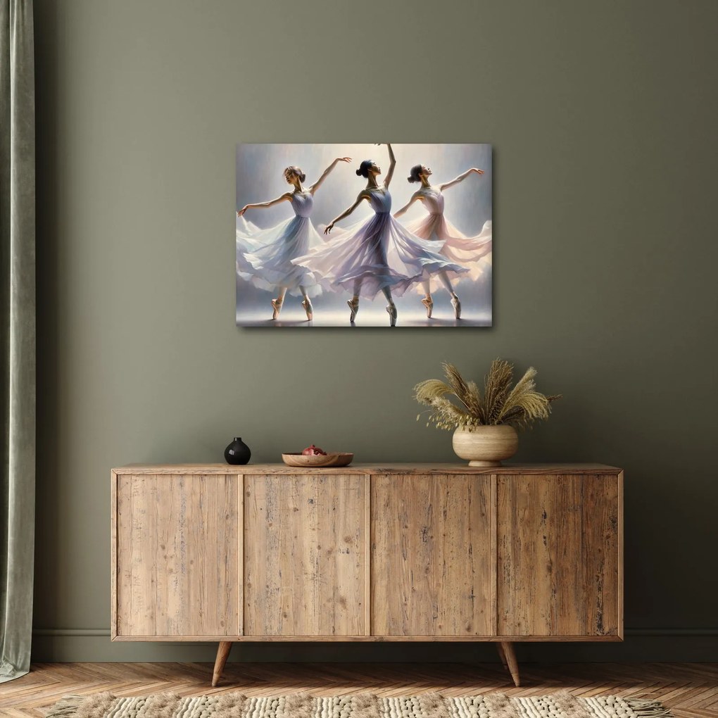 Tablou - Trei balerine (70x50 cm)