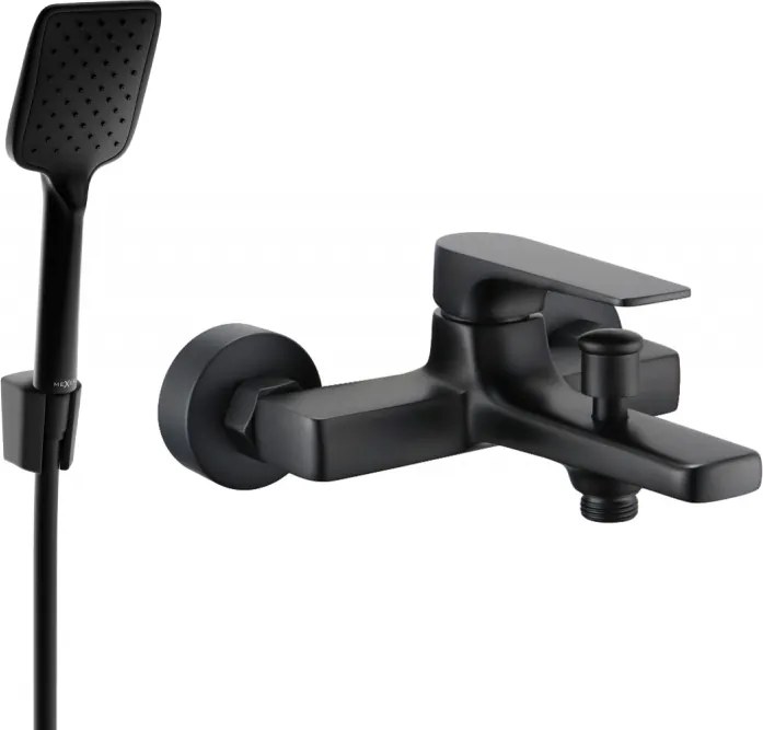 Mexen Lynx R62 baterie de cadă cu set de duș, negru - 74593R62-70