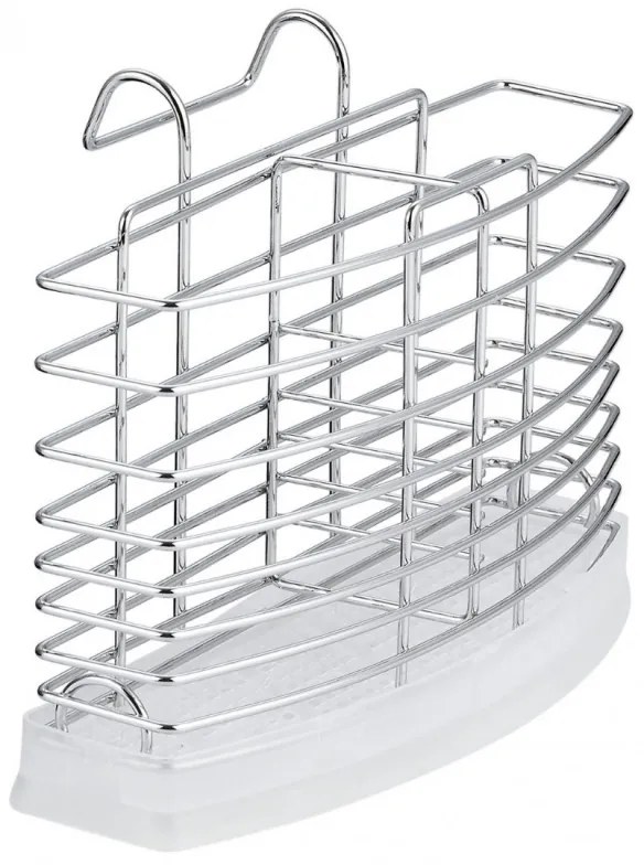 Uscător de tacâmuri Rosberg R53003D, 20.7x9.5x15.2 cm, crom