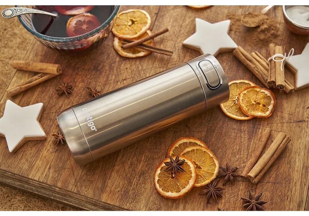 Sticlă termică Contigo Luxe 470 ml Stainless Steel, 470 ml