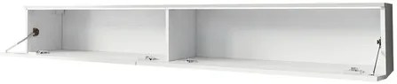 Dulap TV Dlana 180 MDF (Negru grafit + Negru) (cu iluminat LED alb). 1106209