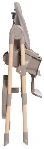 Scaun de masă pentru copii Chicco Polly Essential gri/maro