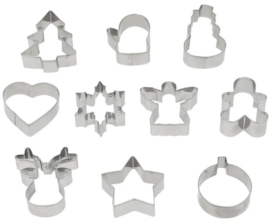 Forme de aluat 10 buc. cu model de Crăciun – Blomsterbergs