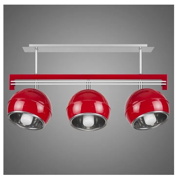 Kemar SG/KU/3/RD - Lampa suspendata QUARA 3xE27/60W/230V