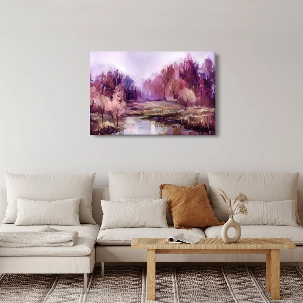 Tablou - Peisaj de toamnă - pictură (90x60 cm)