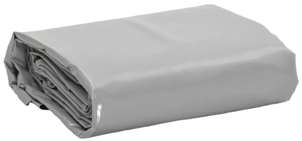 vidaXL Prelată, gri, 4x7 m, 650 g/m²