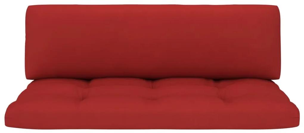 Canapea de mijloc de gradina din paleti, alb, lemn pin tratat Rosu, canapea de mijloc, Alb, 1