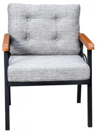 Set Mobilier Grădină, Metal / Spuma, Damla, 3 Piese, Gri Deschis