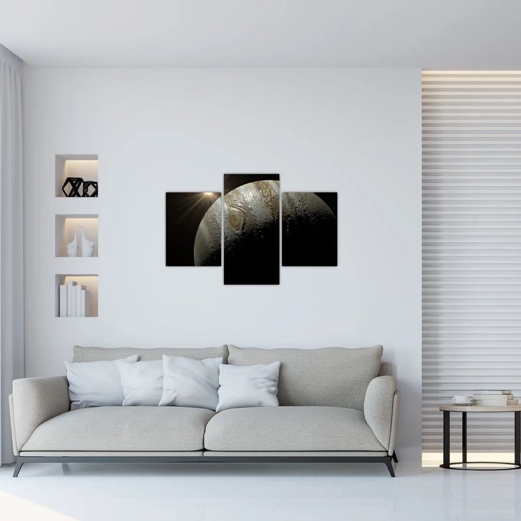 Tablou cu planetă în cosmos (90x60 cm)