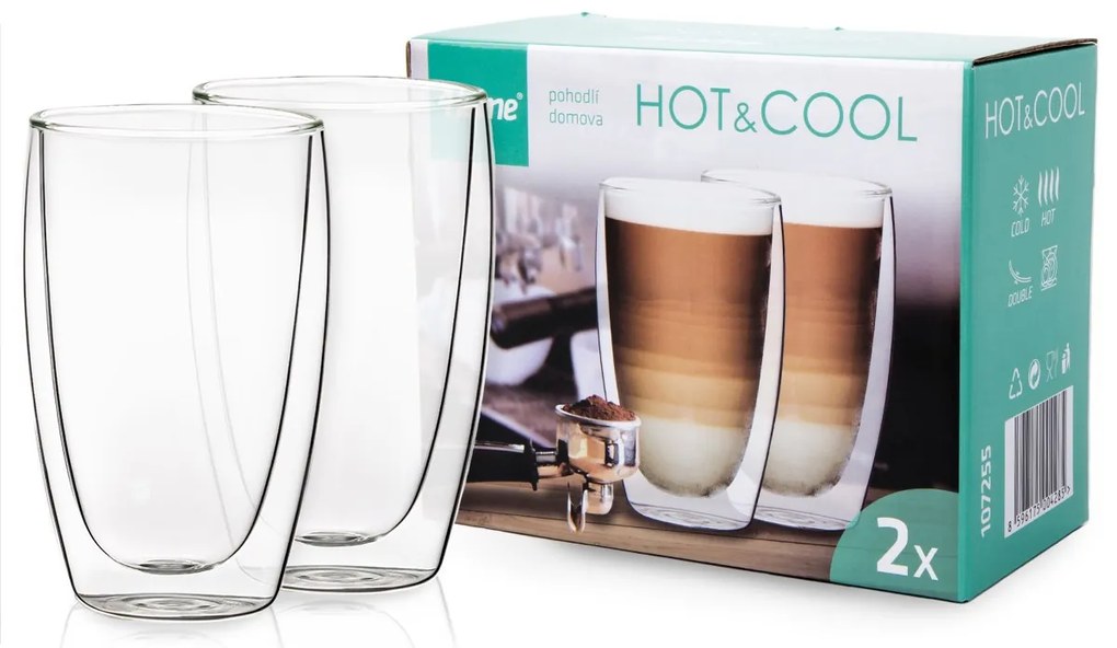 Pahare termo latte 4Home Hot&Cool 410 ml, 2 buc.