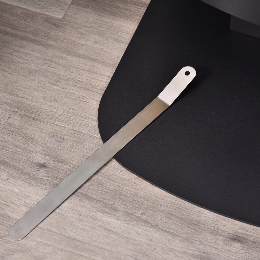 Semineu portabil HOMCOM, fara aerisire, cu arzatoare cu bioetanol de 0.9L/3 ore, incalzitoare cu baza din otel 2000W pentru interior/exterior, Negru