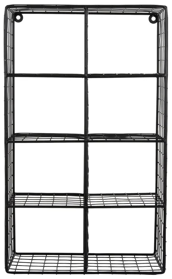 Raft negru etajat din oțel 30 cm Reja – PT LIVING