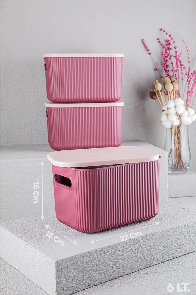 Cutie de depozitare , UnicUtil, Compact Elegant, Roz