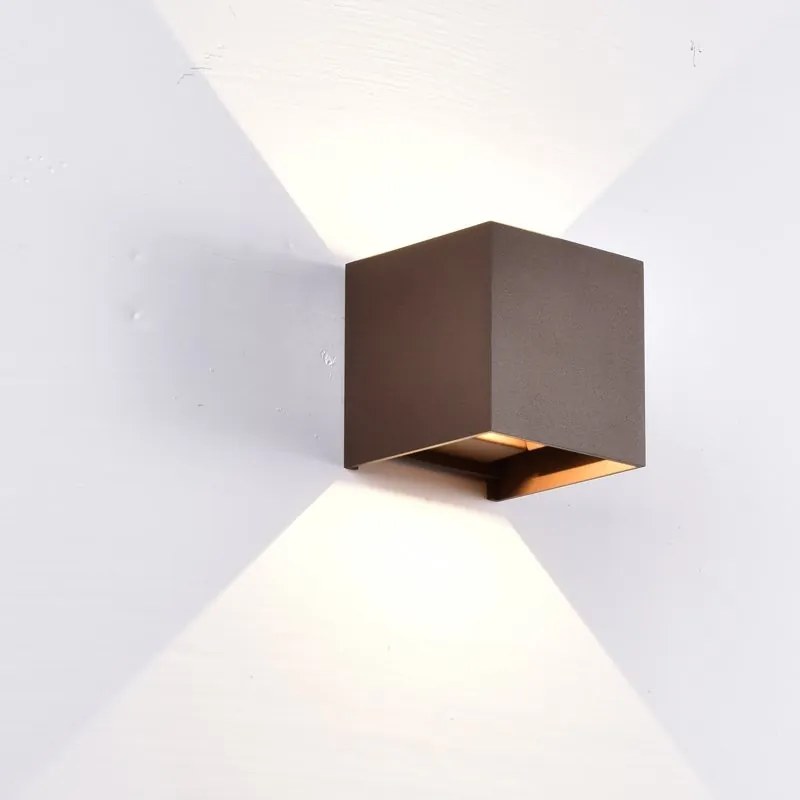 Aplica LED dimabila iluminat exterior ambiental IP54 DAVOS corten MA-8602