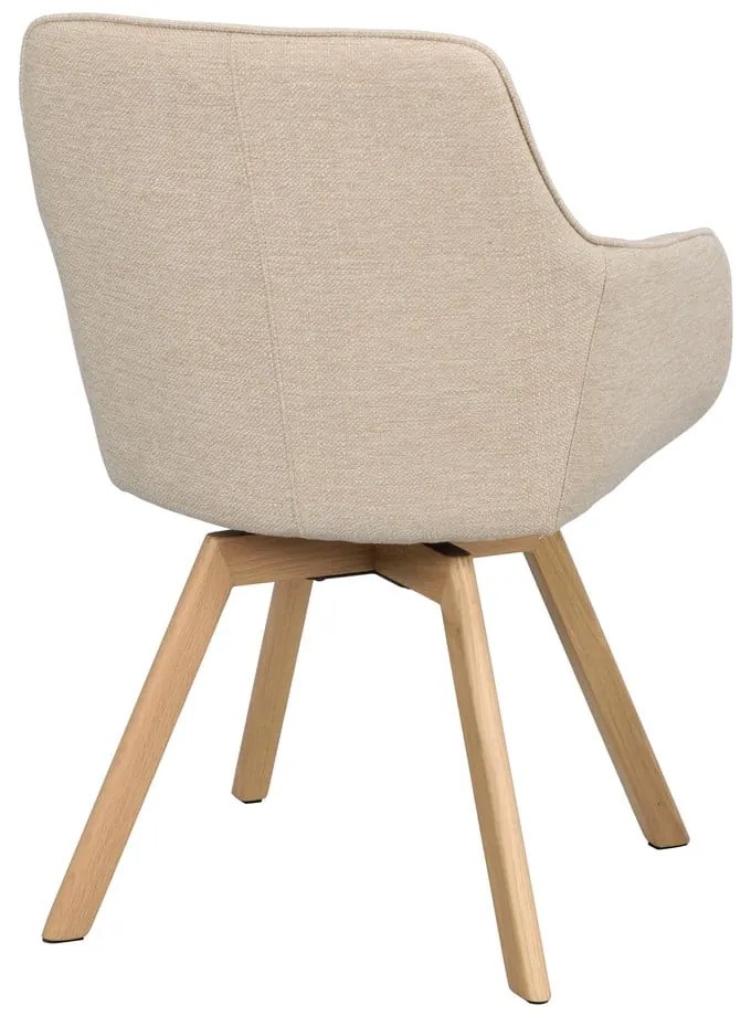 Set de scaune de sufragerie bej 2 buc. tapițat Alison – Rowico