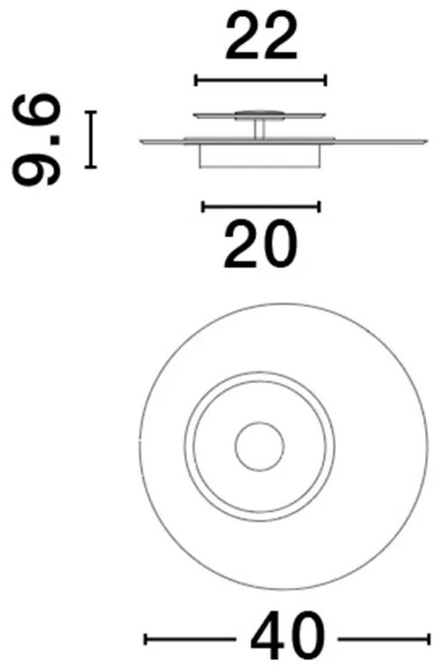 Plafoniera LED design deosebit Valentin 40cm