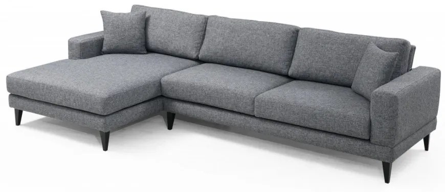 Coltar extensibil Nordic Corner Left (Chl+3R), Gri Inchis