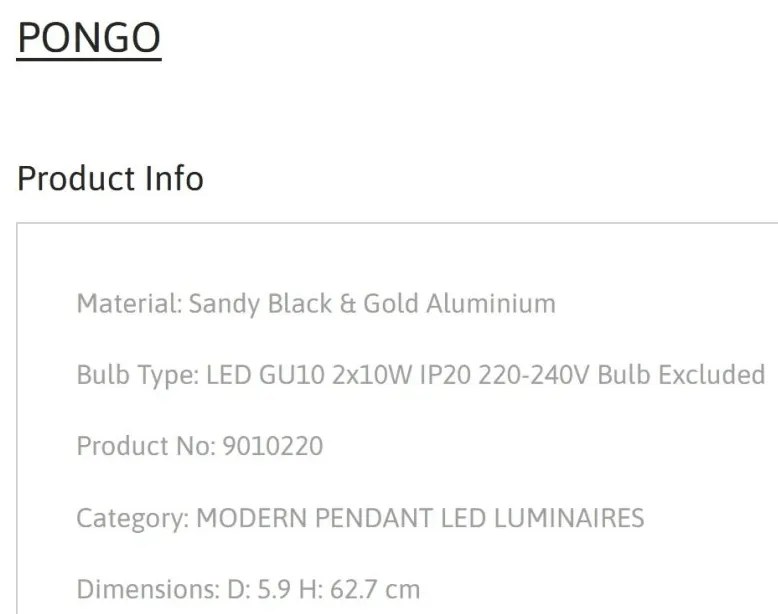 Lustra moderna design minimalist PONGO 2L
