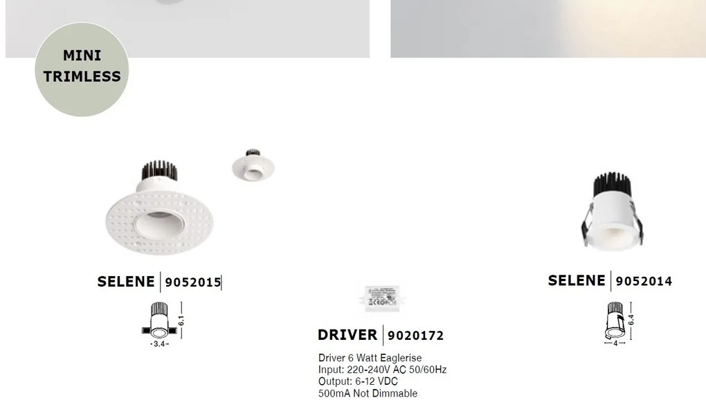 Spot LED incastrabil tavan fals / plafon SELENE alb