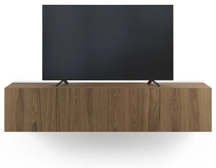 Comodă TV în culoare naturală cu aspect de lemn de stejar 180x38x35 cm Daroca – Marckeric