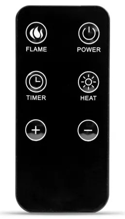 Șemineu electric LED cu încălzire, 2000 W, 230 V + telecomandă