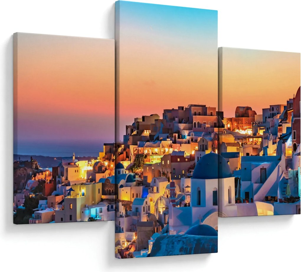 Tablou - Santorini în amurg (90x60 cm)