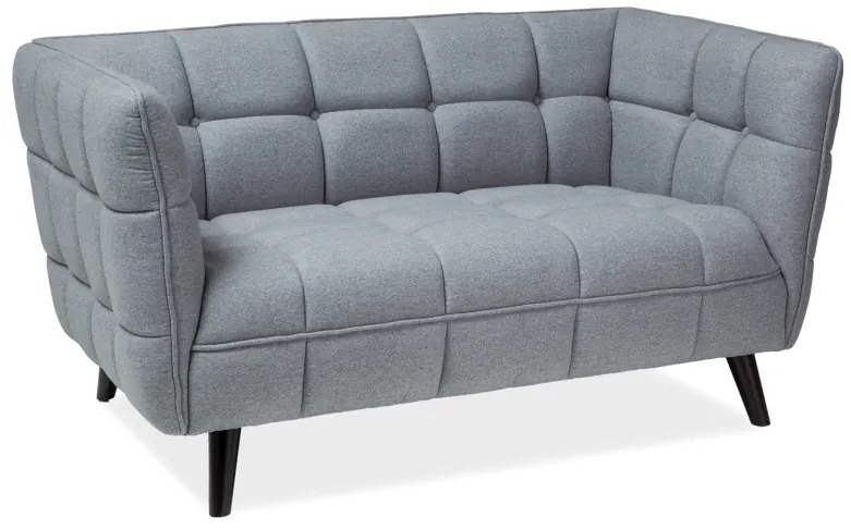 Canapea 2 locuri Culoare Gri deschis / Wenge, CASTELLO 2