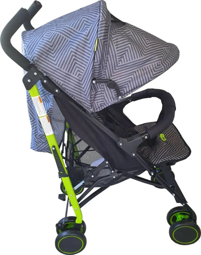 Carucior sport tip umbrela Baby Care™ PRO 803B , Spatar reglabil in 7 trepte, Pozitie somn, Amortizoare, Frana picior,Pliabil , Gri cu Imprimeu
