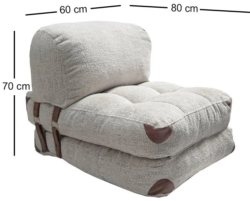 Fold Scaun Teddy gri