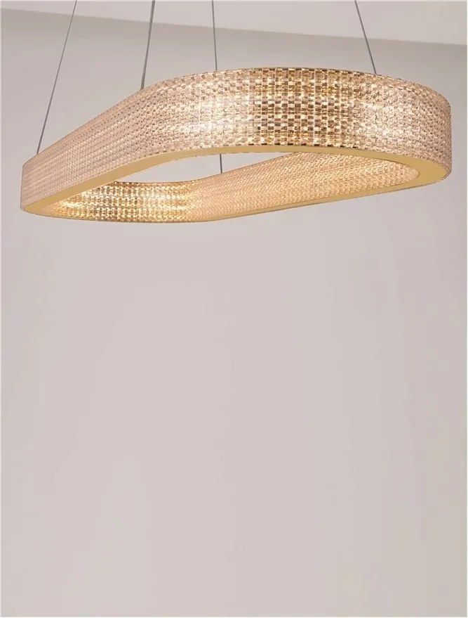 Lustra LED suspendata deosebita KLEPSIDRA, 90x30cm