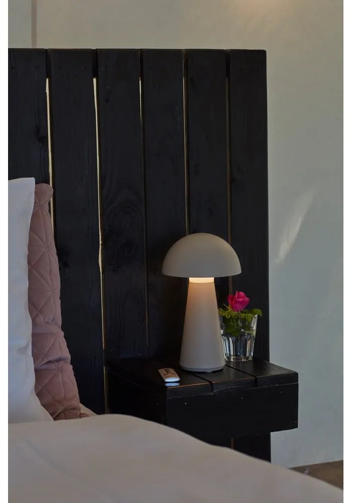 Veioză gri LED cu control prin telecomandă (înălțime 28 cm) Sam – Sirius